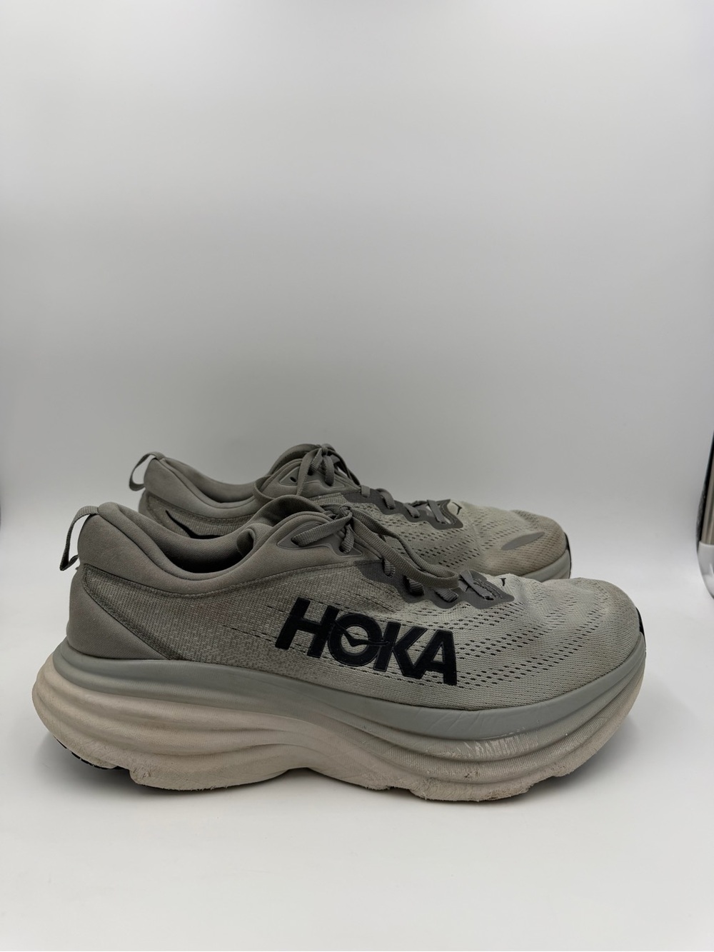 Hoka One One HOKA Bondi 8 Shark Grey Style 1123202 Men’s Size 12 D